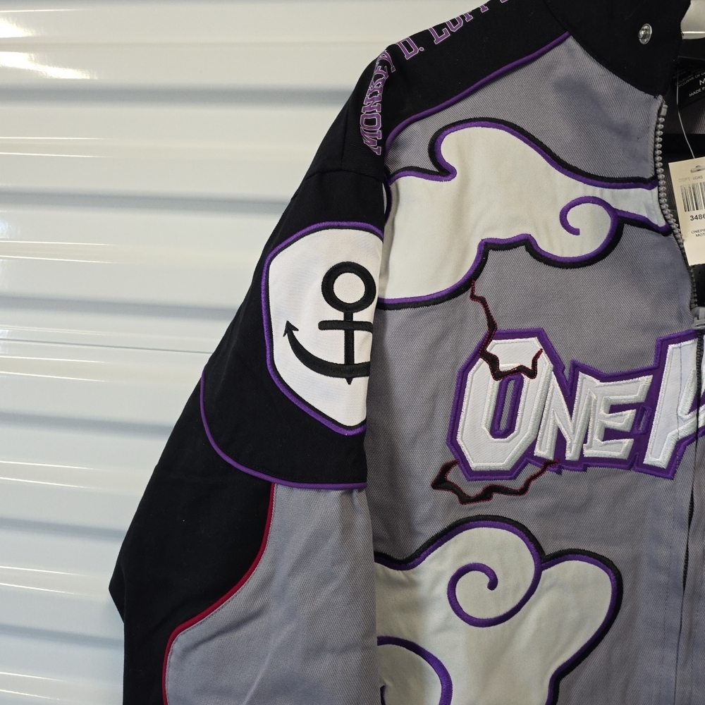 One Piece Luffy Gear 5 Moto Jacket Medium Mens NWT - Picture 6 of 7